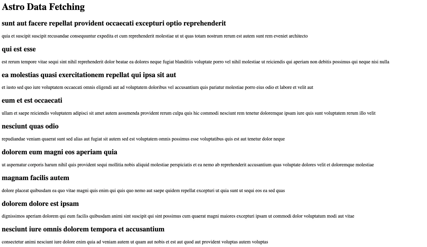 Astro installation folder structure